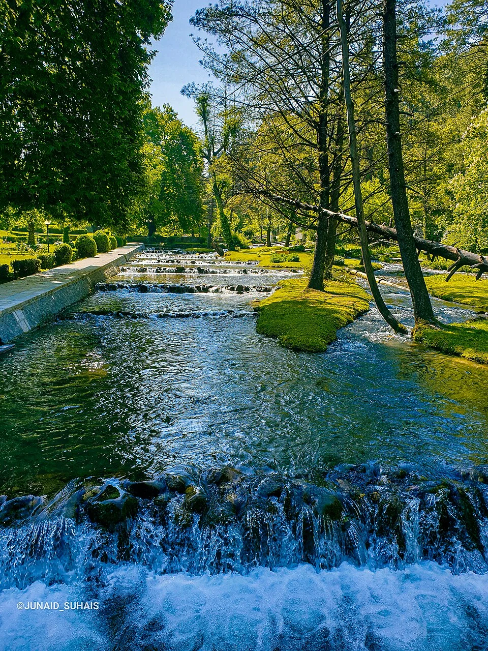 Kokernag: Spring Channels, Garden and a Mountain-town Landscape